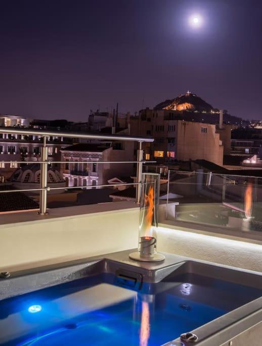 アテネHeated Plunge Pool & Firepit Acropolis Penthouseアパートメント エクステリア 写真