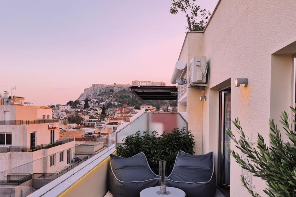 アテネHeated Plunge Pool & Firepit Acropolis Penthouseアパートメント エクステリア 写真