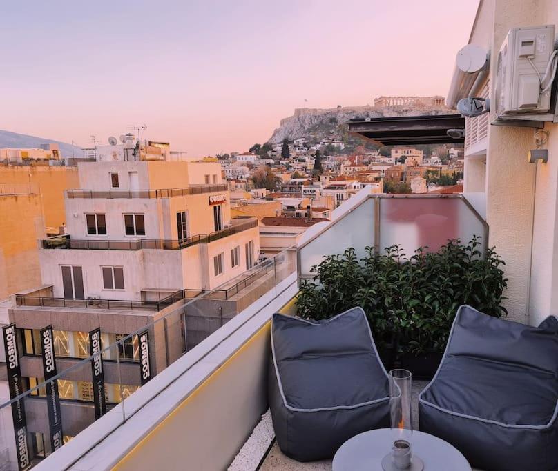 アテネHeated Plunge Pool & Firepit Acropolis Penthouseアパートメント エクステリア 写真